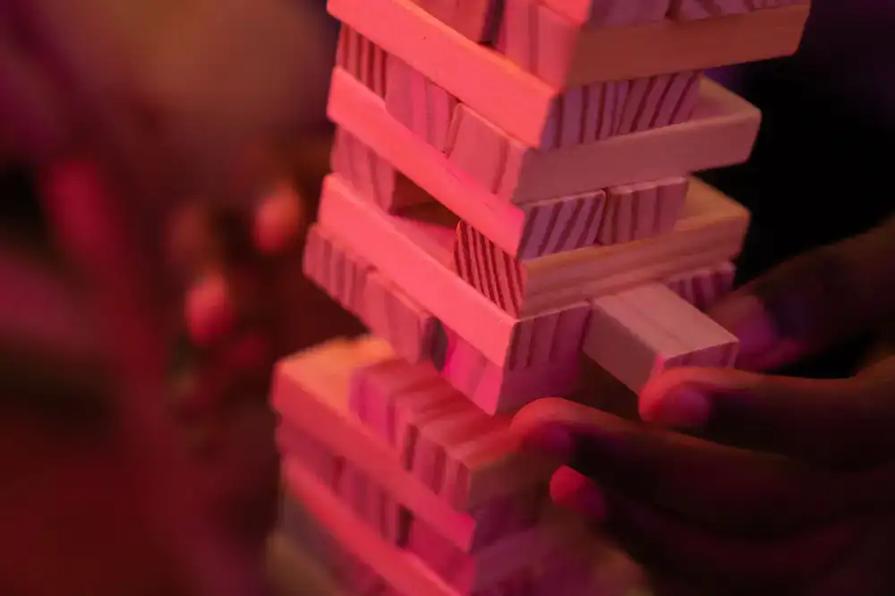 Wooden stacking blocks and sturdy pull toys